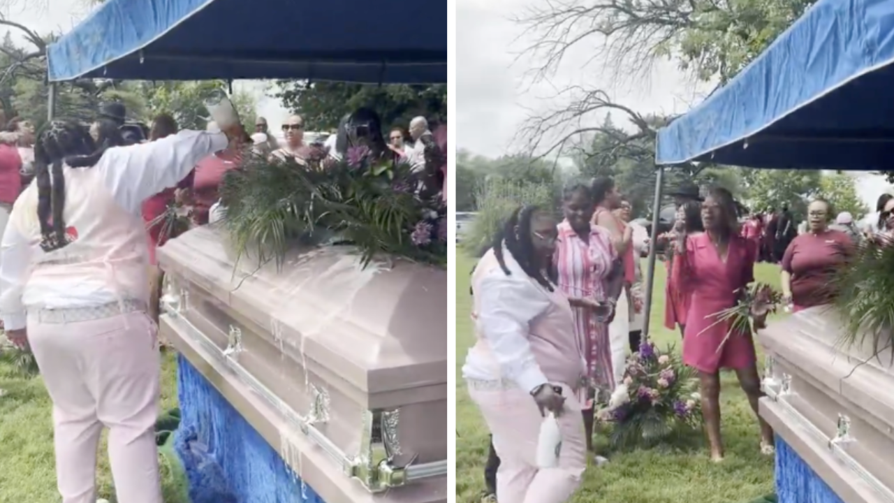 Family Has Interesting Funeral Ritual ‘I Never Thought I’d See Someone Popping Bottles at a Funeral’