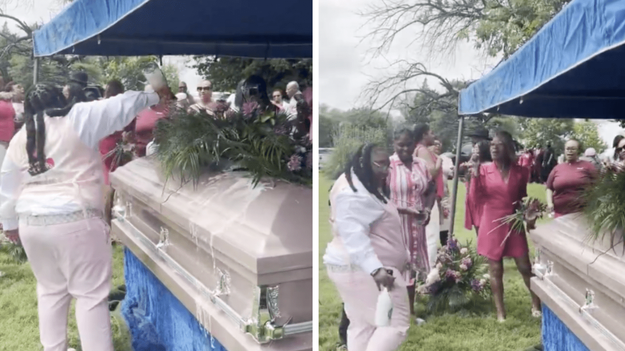 Family Has Interesting Funeral Ritual ‘I Never Thought I’d See Someone Popping Bottles at a Funeral’