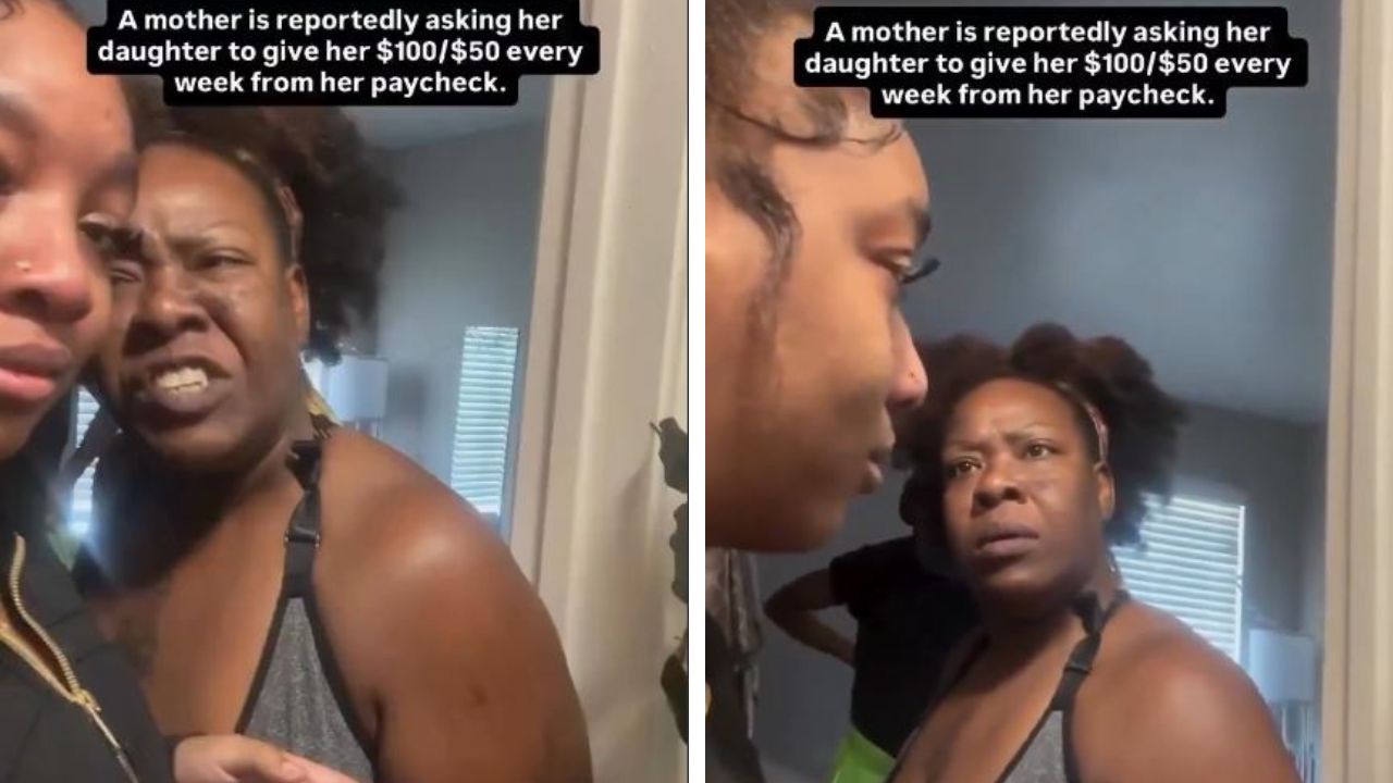 Mother asks daughter to pay rent.