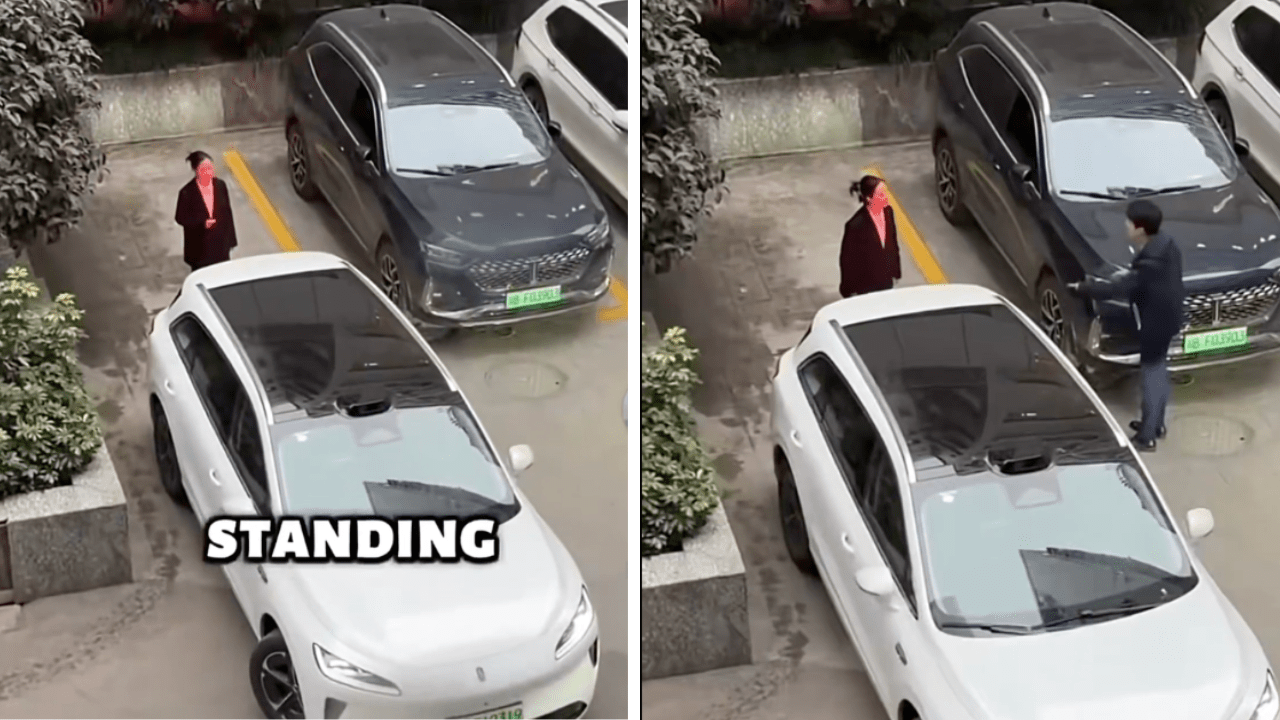 ‘What He Does Here Is Genius’ Man Prevents Woman From Blocking Parking Spot by Sneaking His Car In