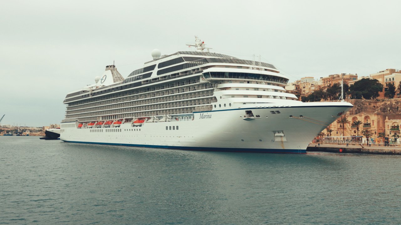 Cruise ship in the water