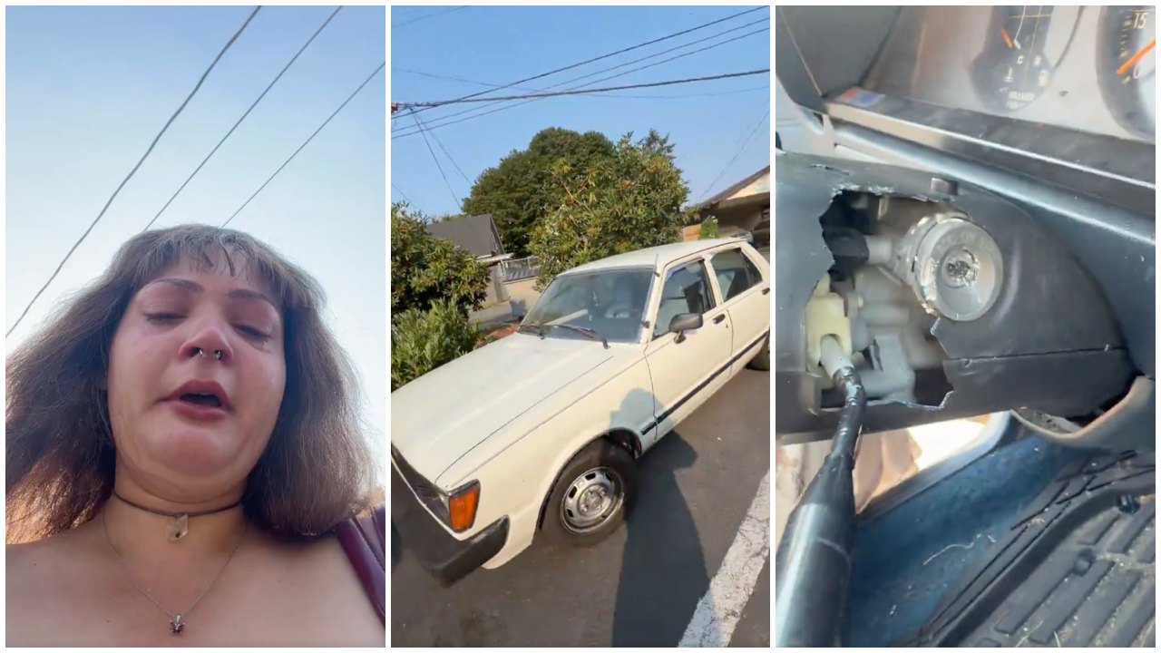 Someone Drills Through Woman’s 1982 Toyota Door and Ignition
