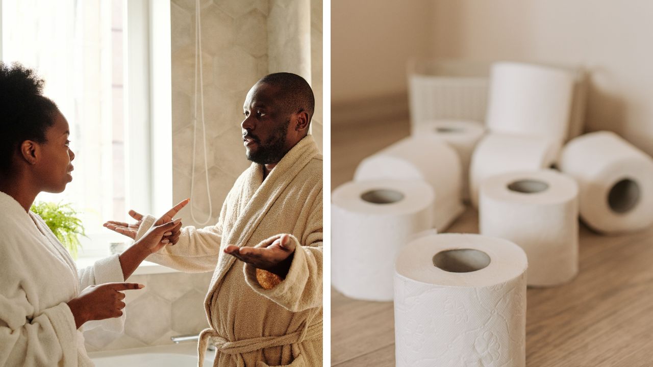 Woman finds boyfriend’s toilet paper habit weird.