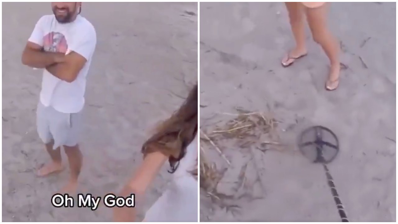 Woman Loses Diamond Ring at Beach, Stranger Helps Find It