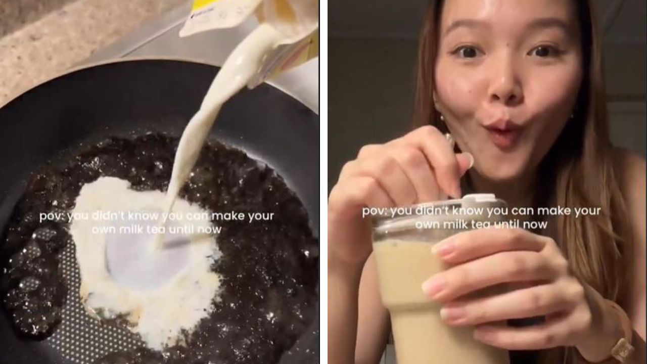 X divided on woman’s reaction to milk tea.