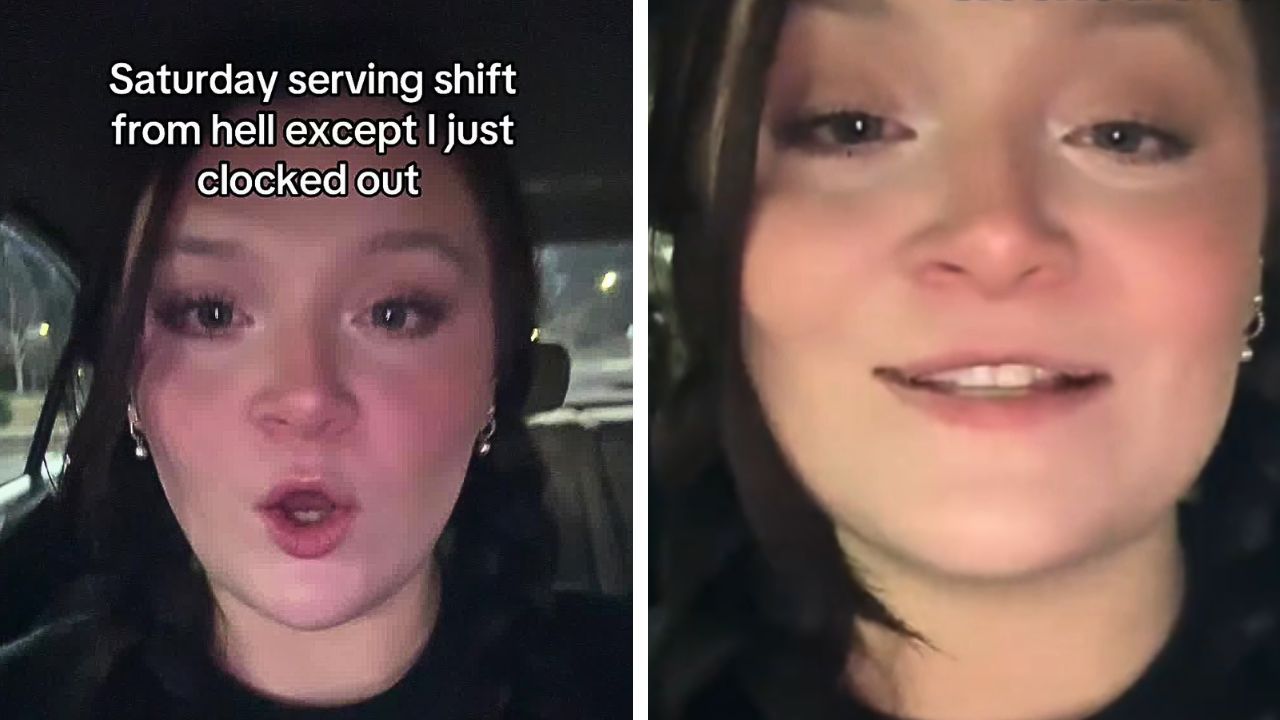 A TikTok creator shared the chaotic events of what she described as a Saturday serving shift “from hell.”
