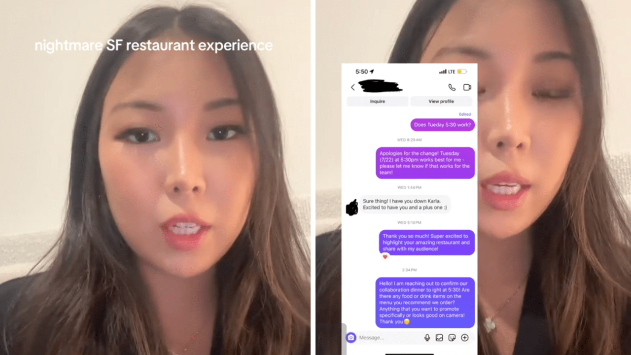 TikTok Creator Says SF Restaurant Rejected Her Collaboration