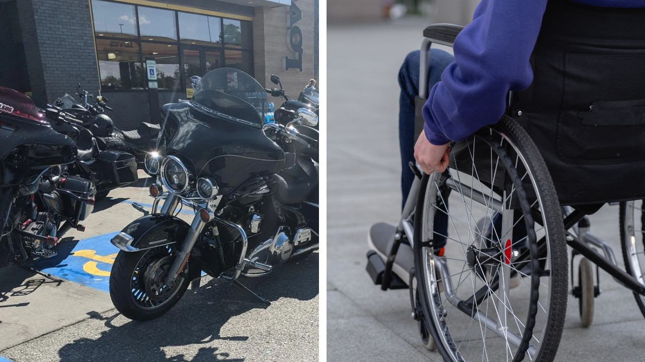 'That's Not a Biker Gang': Disabled Man Couldn't Park After Motorcycles Took Every Accessible Spot — Then Commenters Spotted the Symbols.