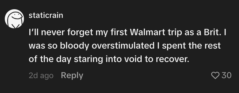 A British Man Visited an American Walmart for the First Time and Left With One Question: ‘The H— Do You Guys Eat?’