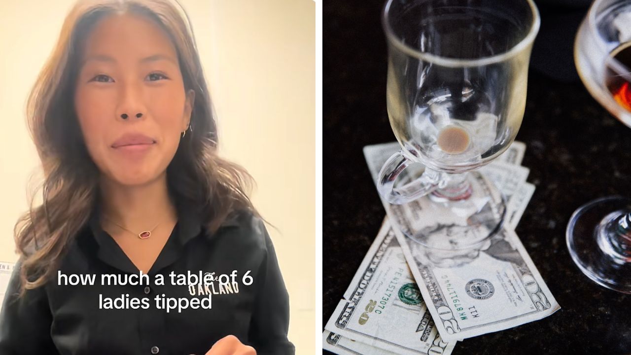 Server reveals table of 6 women left her tips of $9, $7, $6 and $4.