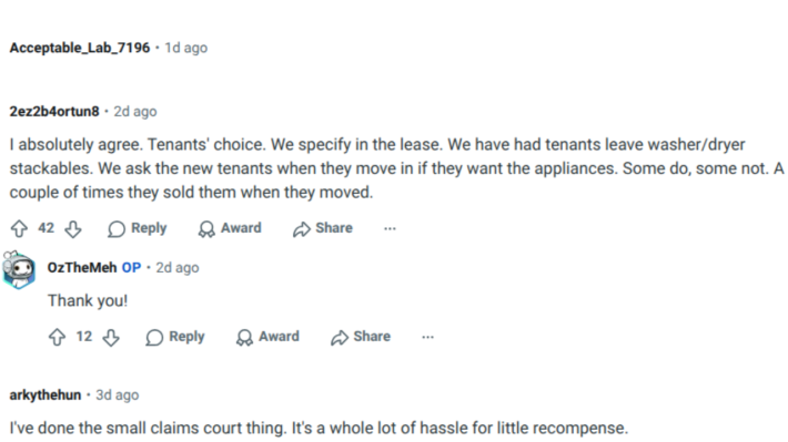 A Tenant Said He Sold The Faulty Appliances His Landlord Refused to Fix After They Destroyed His Belongings