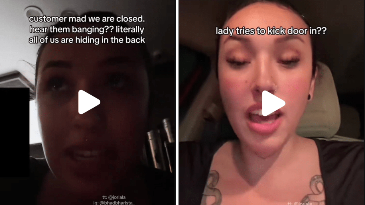 Woman Hides From Angry Customer After Café Closes Over Order