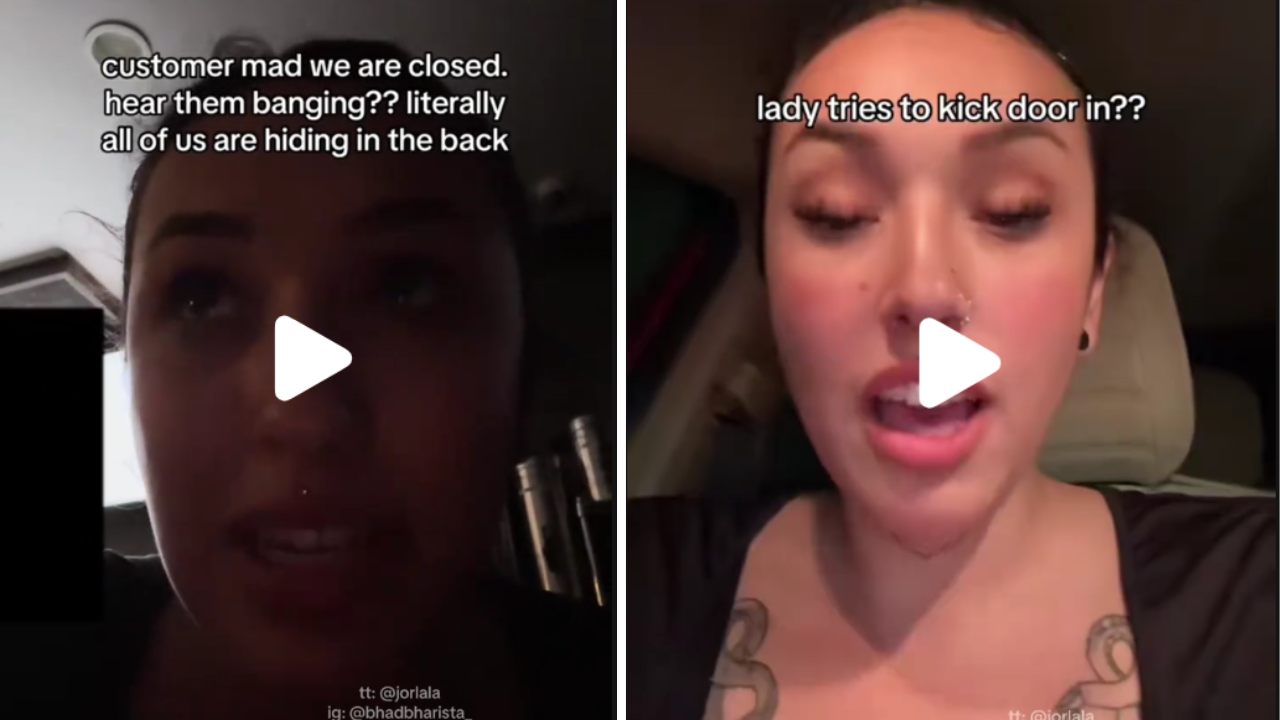 Woman Hides From Angry Customer After Café Closes Over Order