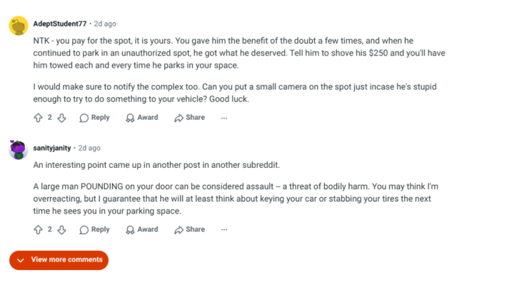 Tenant Said She Had Her Neighbor's Truck Towed After Multiple Warnings to Stop Using the Parking Spot She Paid For