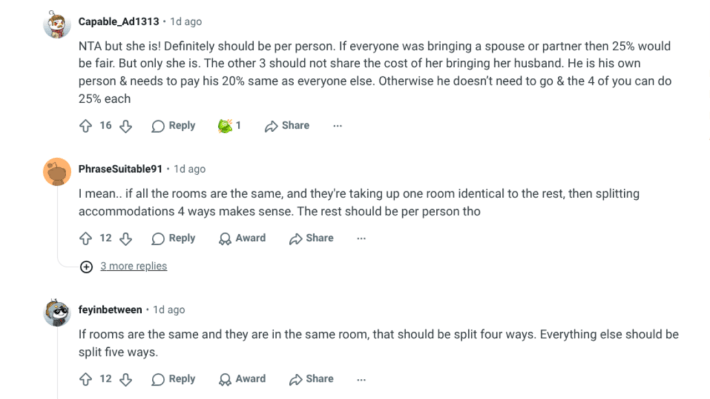 Her Sister Thinks She and Her Husband Should Pay as Single Unit on a Group Trip Since They're Married; She Disagrees