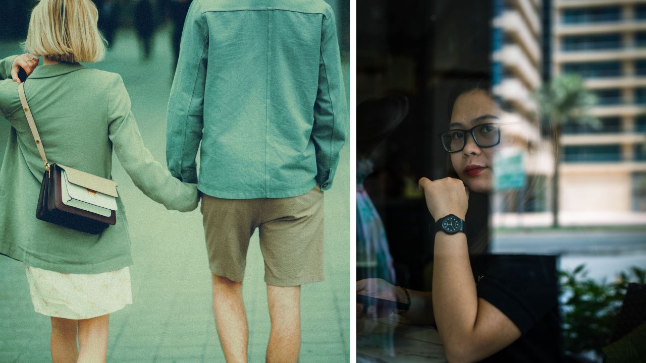 Woman sees ex with another woman and realizes she doesn’t want him back.