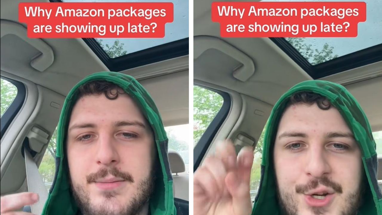 TikToker explains why Amazon packages are being late.