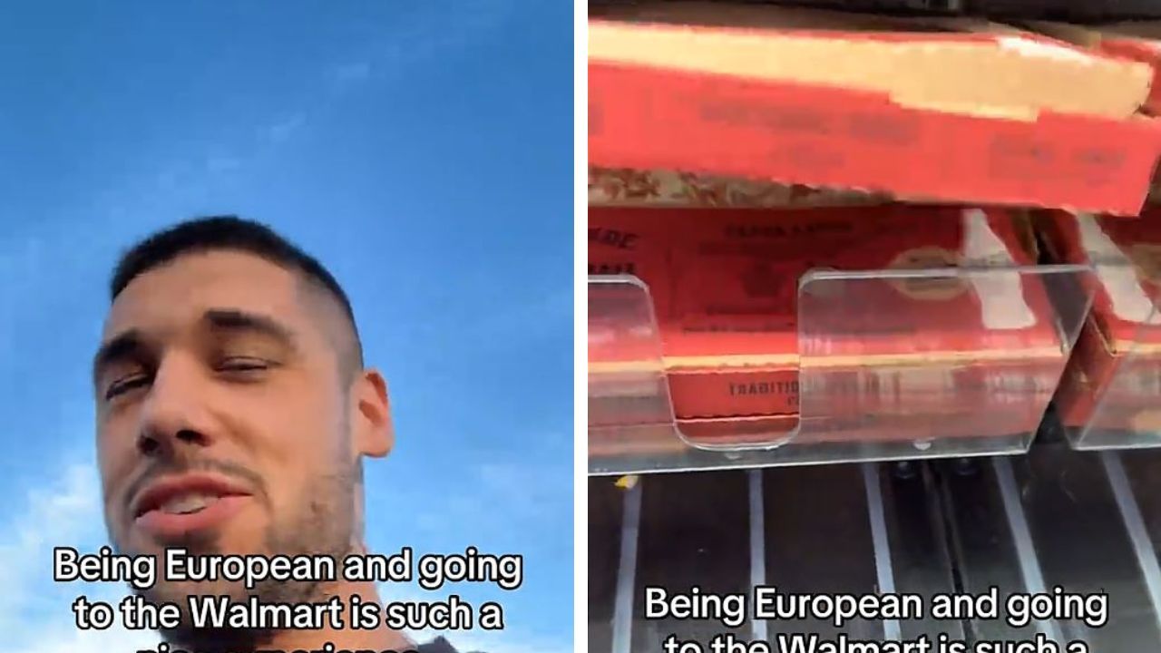 European Tourist Reacts to Giant Groceries During Walmart Trip