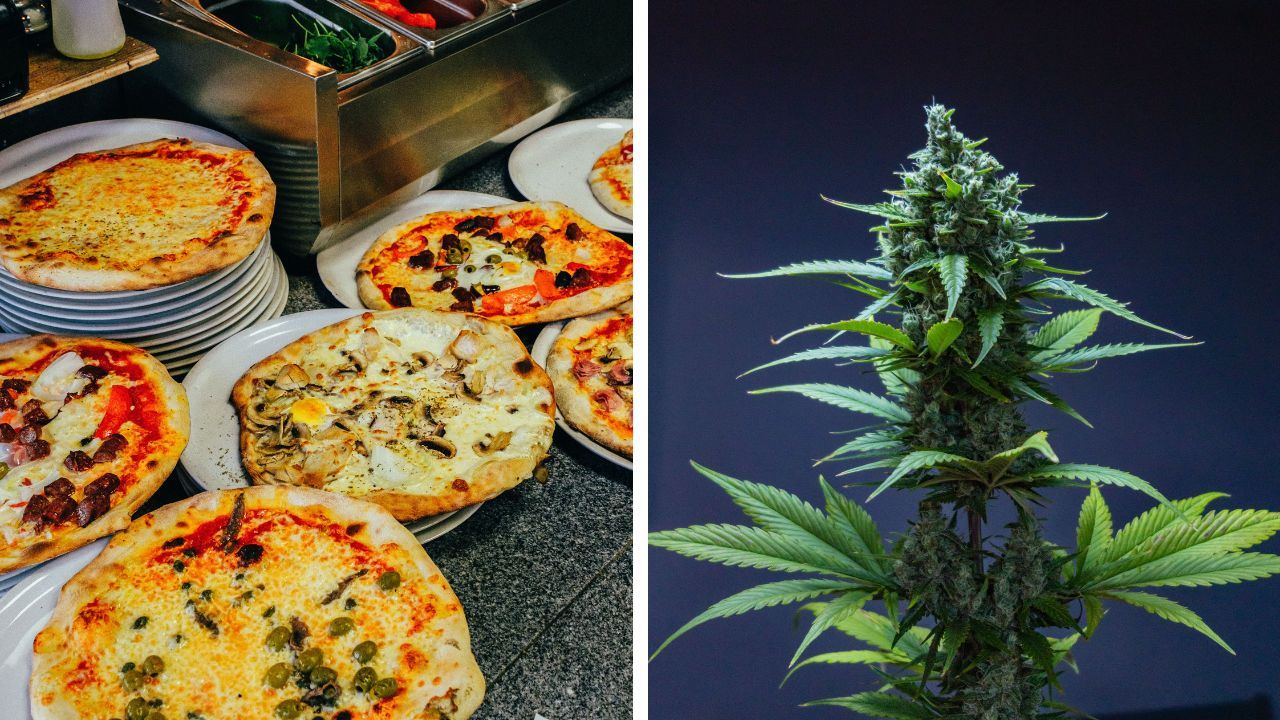 Cambodia’s pizza shop lists a “High” topping on its menu.