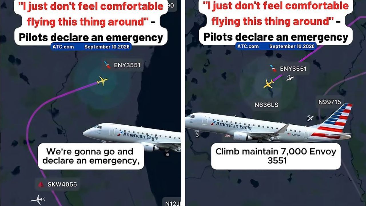 American Eagle flight grounded after loose yoke.