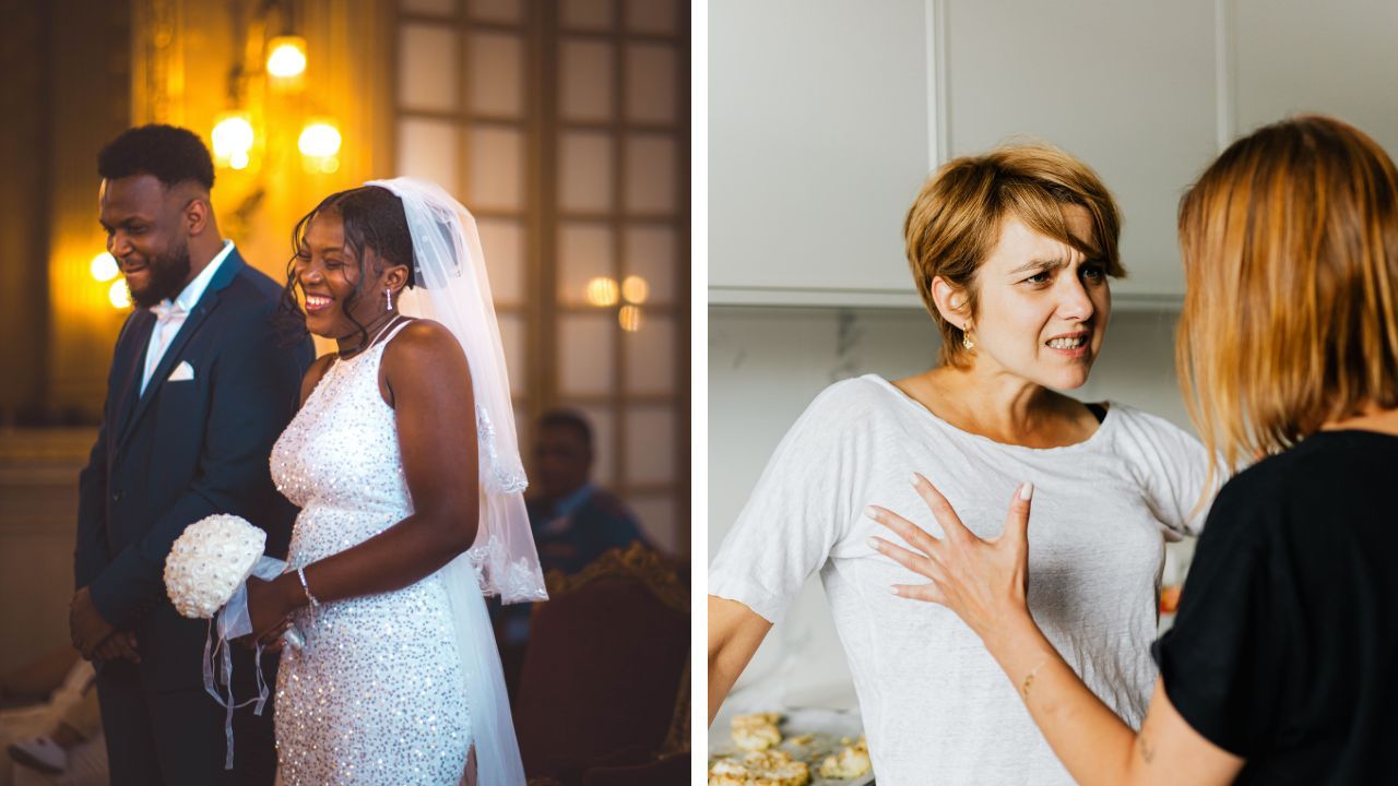 Mom wants to wear bride’s prom dress at wedding.
