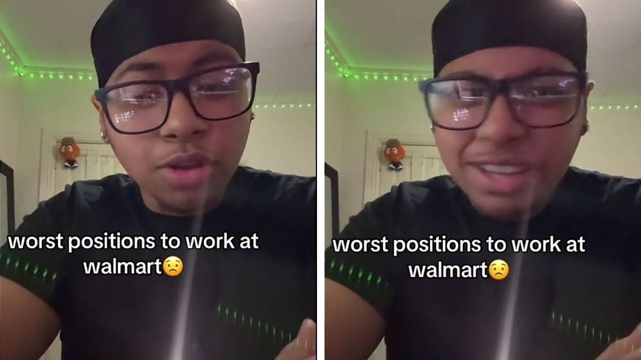 TikToker explains which jobs are the worst at Walmart.
