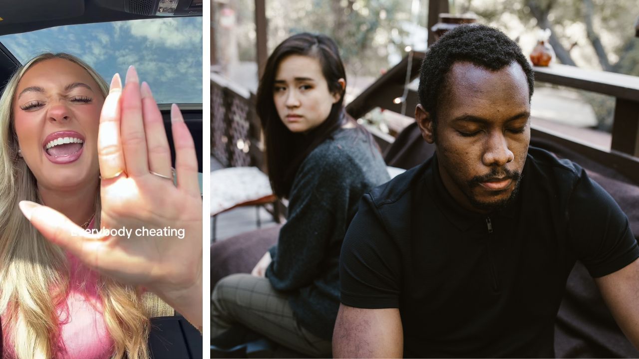 A TikTok creator's account of witnessing two alleged cheating encounters sparks a debate about trust and modern dating.