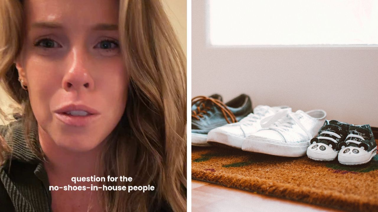 A TikTok debate over where people keep their shoes has sparked thousands of comments about no-shoes households.