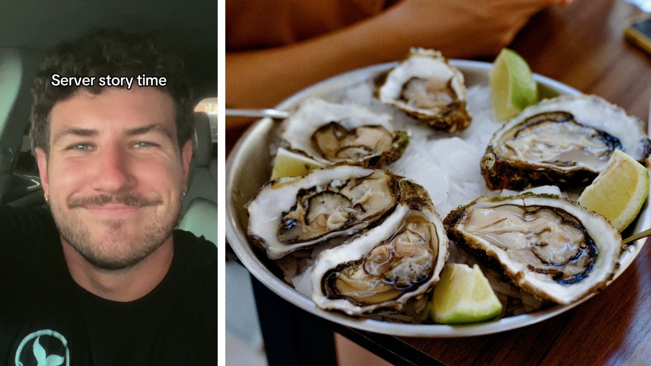 A restaurant server spoke of a customer ordering clams despite a reported shellfish allergy.