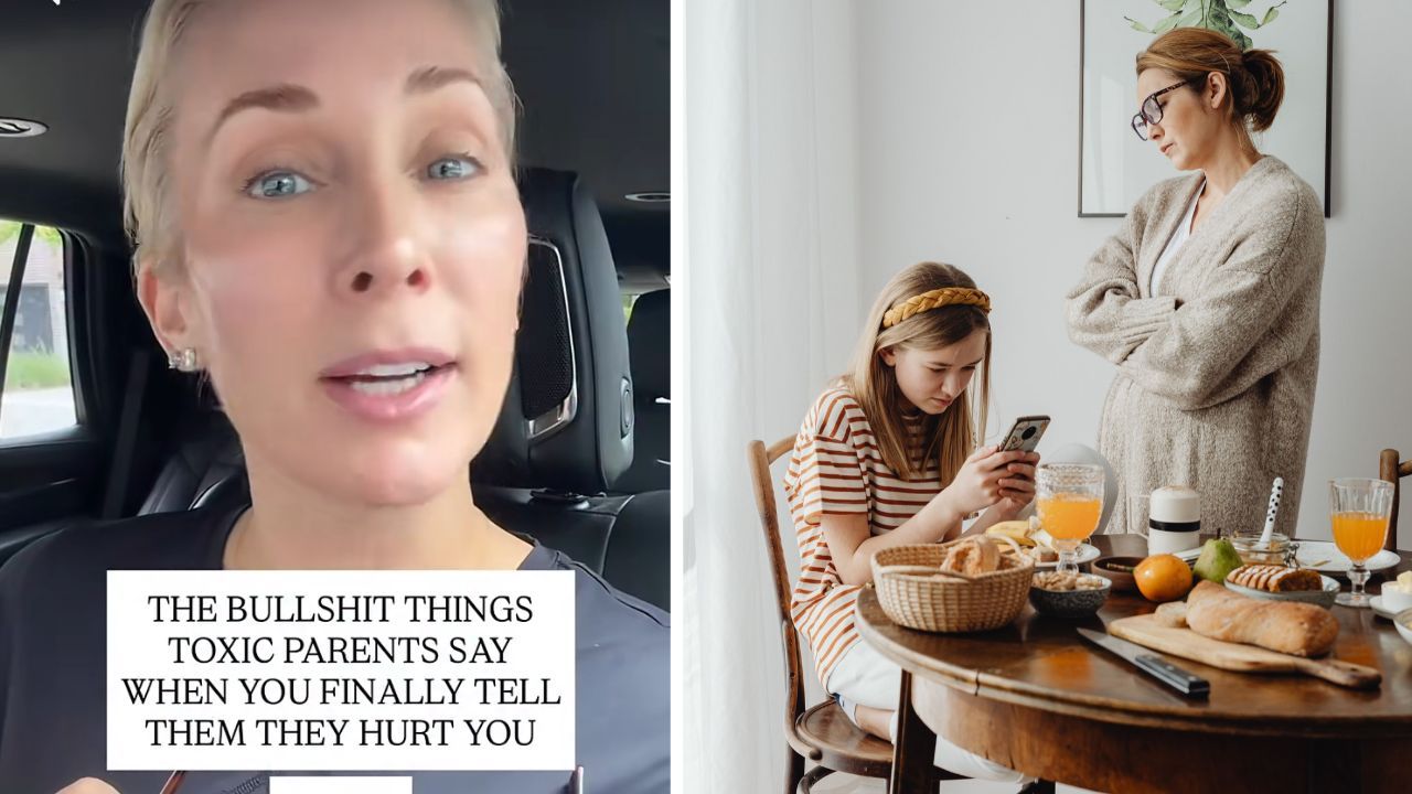 TikTok creator reveals what toxic parents say when their adult children confront them.