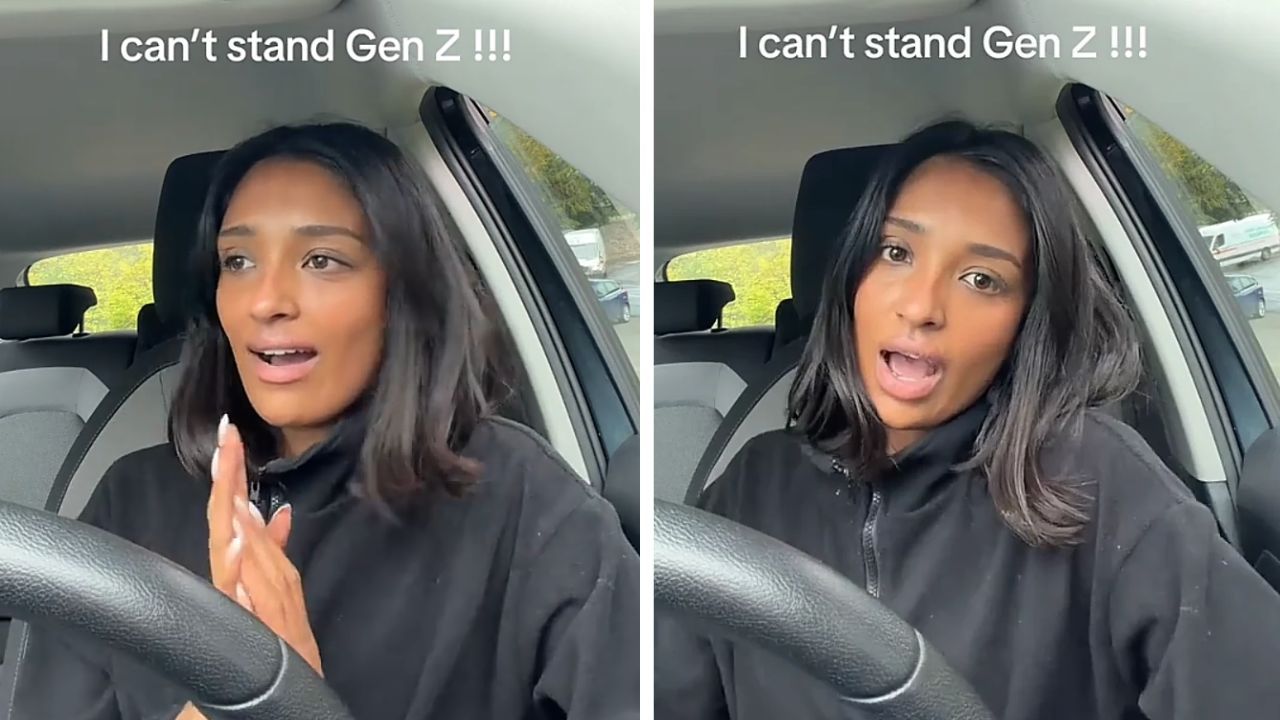 TikToker criticizes gen Z for being easily offended after bar incident.