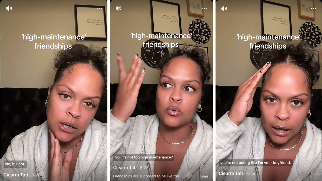 TikToker Explains Her High-Maintenance Friendship Preference