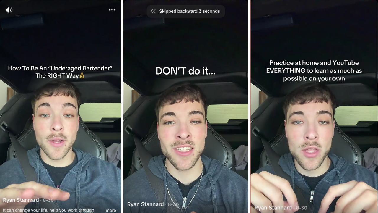 TikToker Gives Advice on How to become an Underaged Bartender