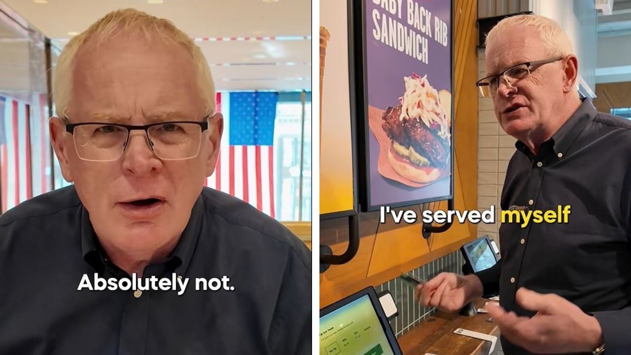 Millionaire TikToker questions tipping culture.