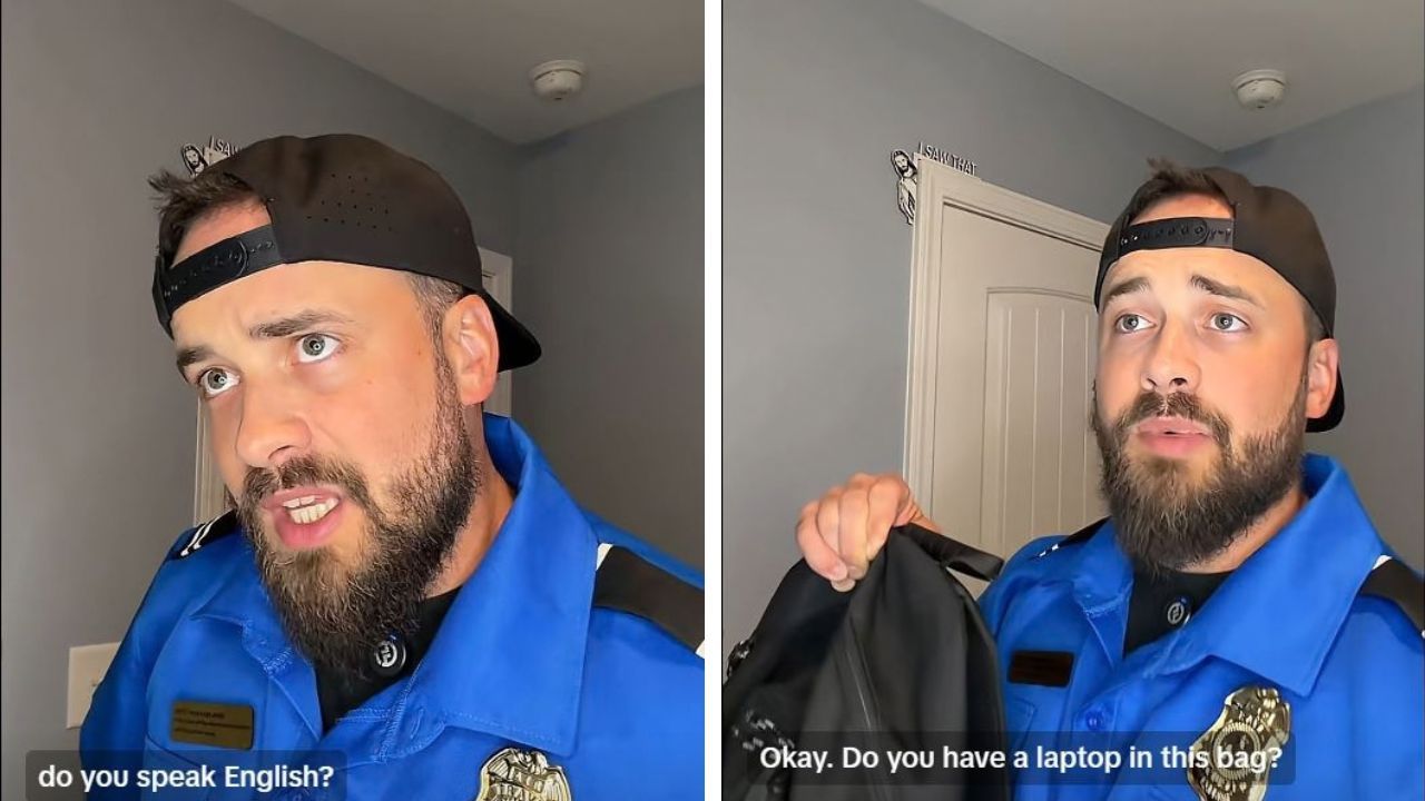 TikToker role-plays how TSA treats passengers over no-fly items.