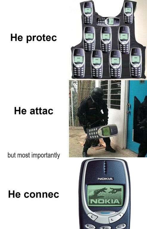 nokia protec attac meme