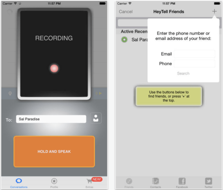 walkie talkie app free : heytell friends