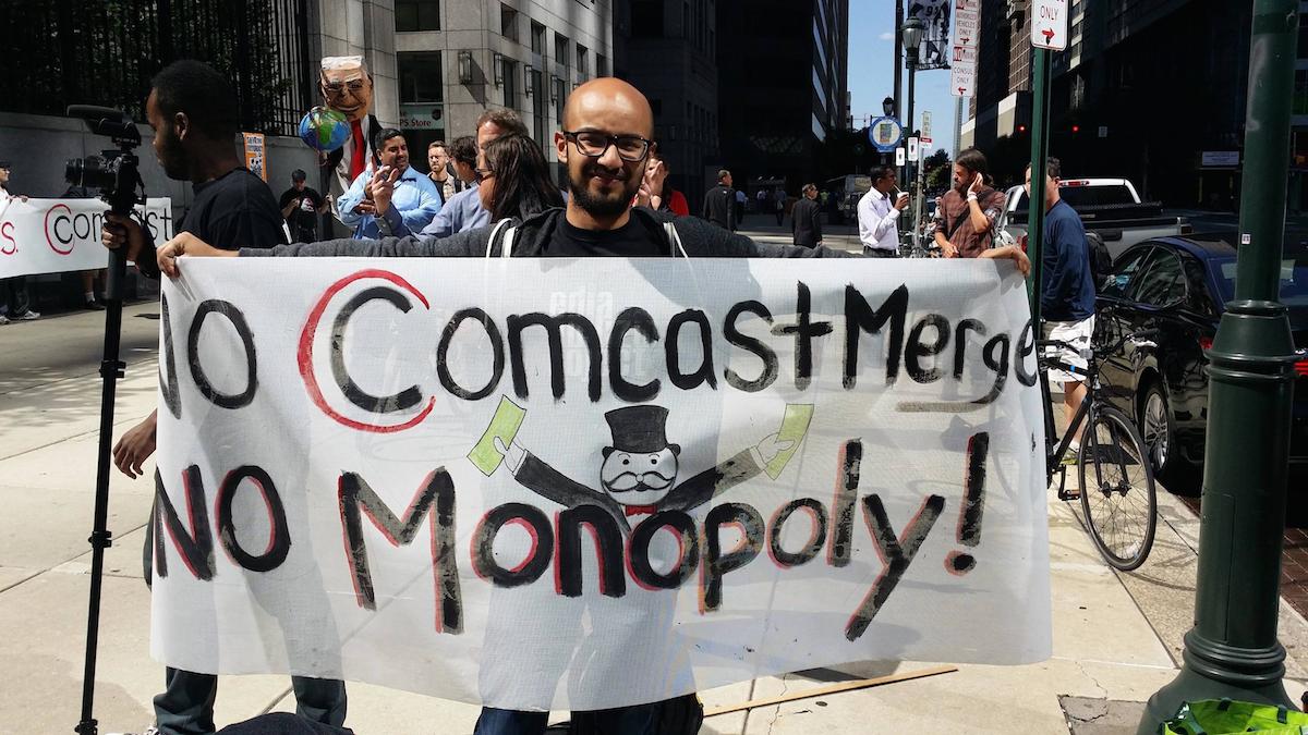 Comcast rally Philadelphia