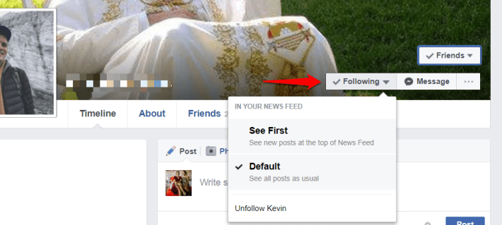 how to follow someone on facebook