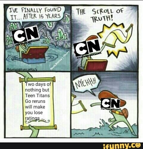 cartoon network teen titans scroll of truth