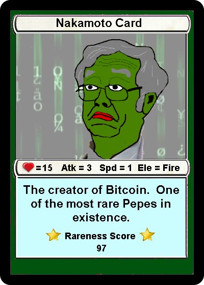 rare pepe meme card
