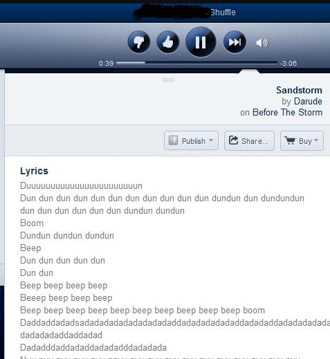 darude sandstorm lyrics