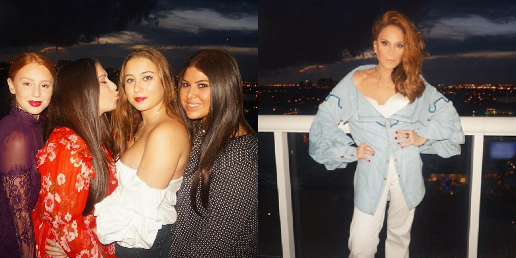 A picture of Pamela Geller's daughters next to a picture of Pamela Geller.