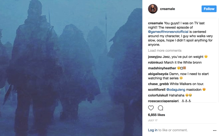 Brann Dailor on Game of Thrones