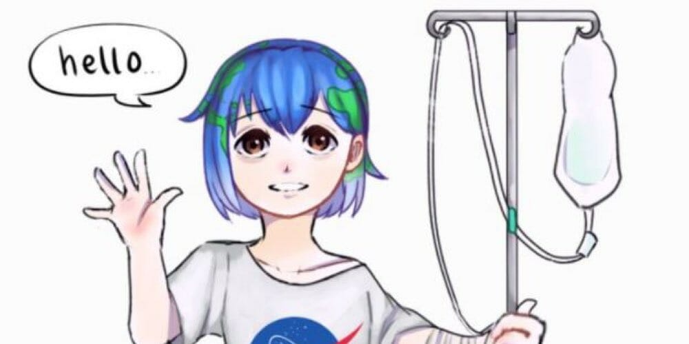 earth-chan anime girl