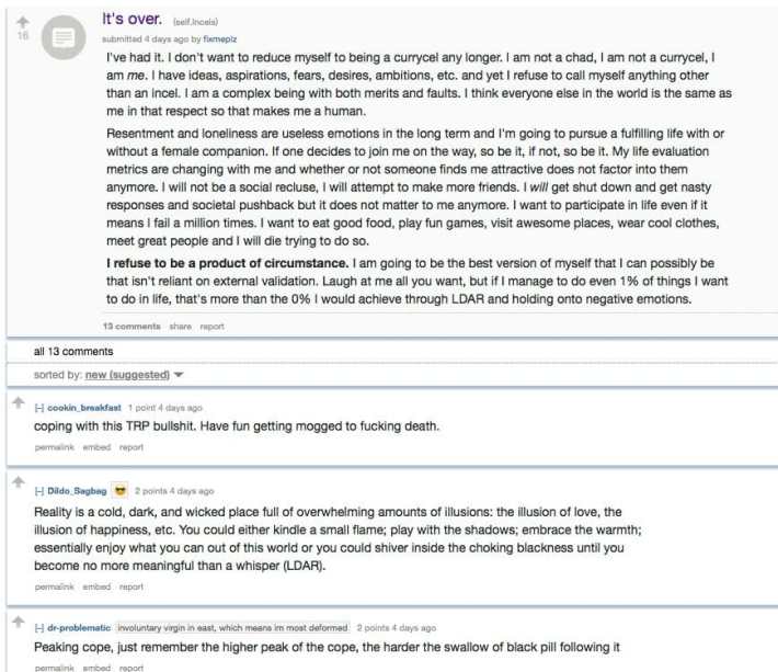 hopeless incel black pill reddit