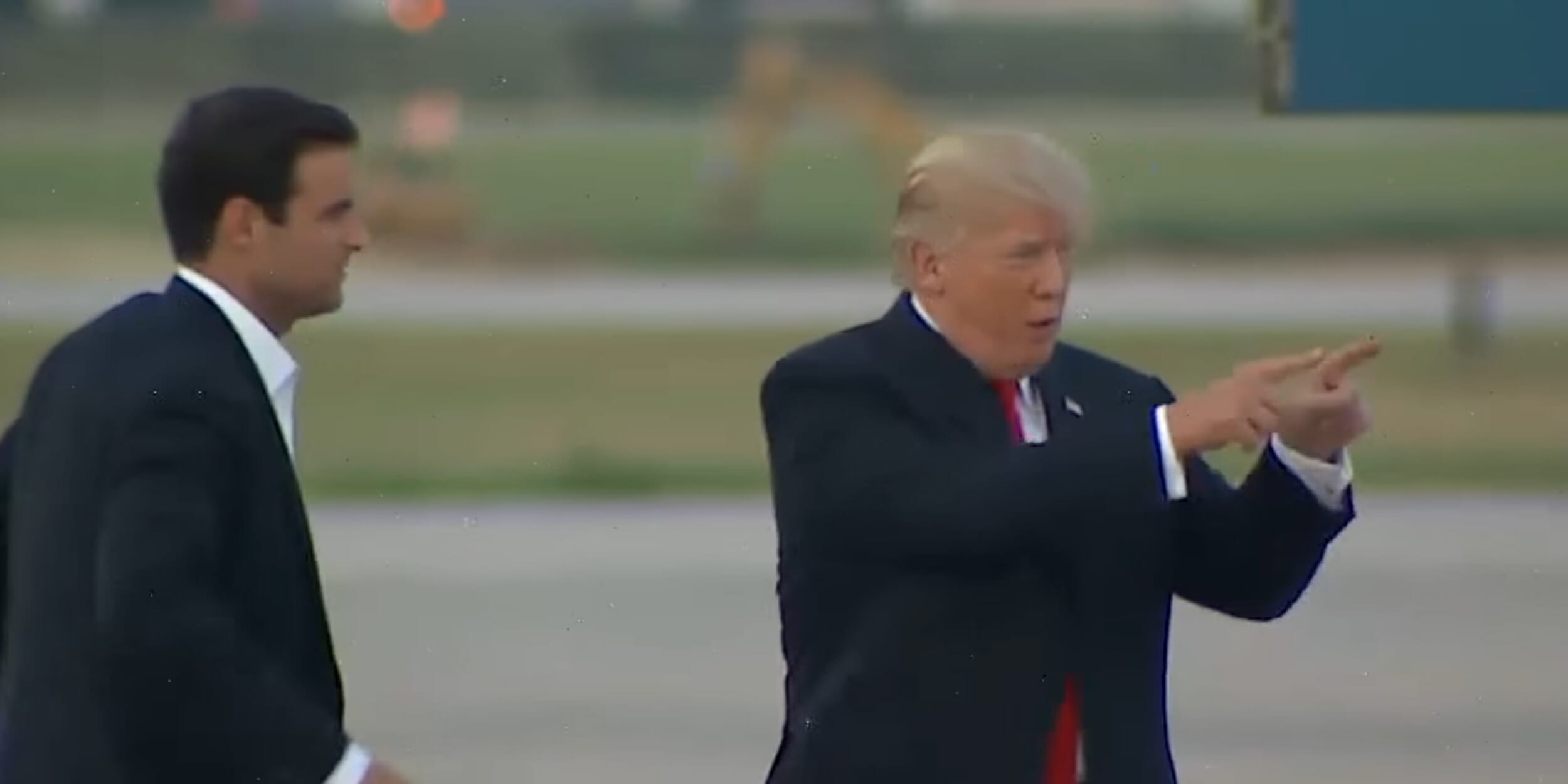 Donald Trump couldn't find his limo on Monday