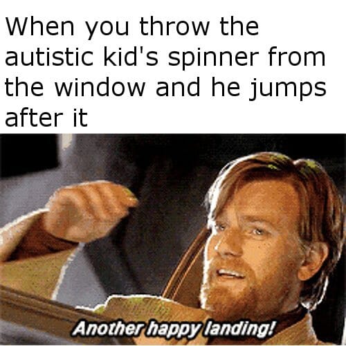 autism fidget spinner meme