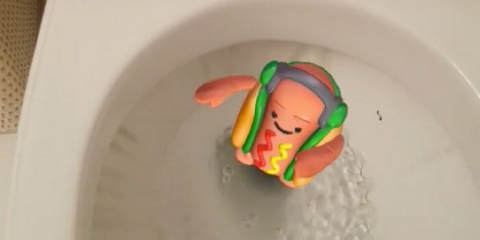 snapchat hot dog meme