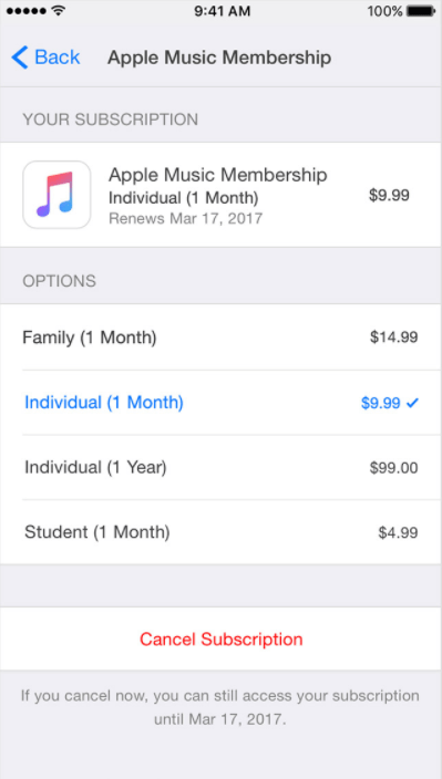 cancel spotify premium